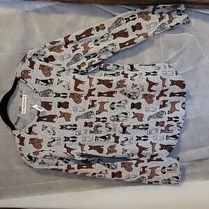 Long Sleeve Dog Top, Size Small
